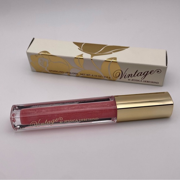 VINTAGE By Jessica Liebeskin Sparkling Lipgloss in “Pink Sequin” (Brand New!) ✨ - Picture 3 of 8